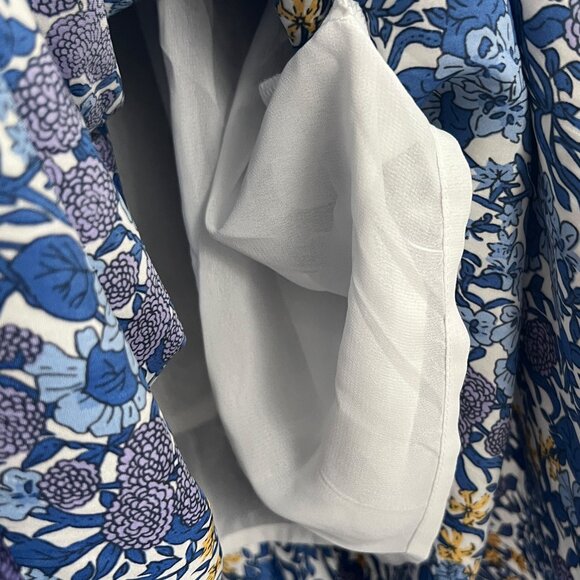 New! J.Crew V-neck midi dress in fête floral print, size: XS - Picture 11 of 11